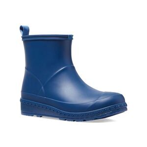 MICHAEL MICHAEL KORS Womens Blue Back Pull-Tab Mac Round Toe Wedge Rain Boots 8